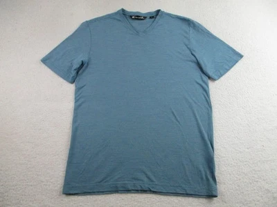 Travis Mathew Shirt Mens Small Blue Stripe V Neck Soft Pima Cotton Casual Tee - Image 1 of 4
