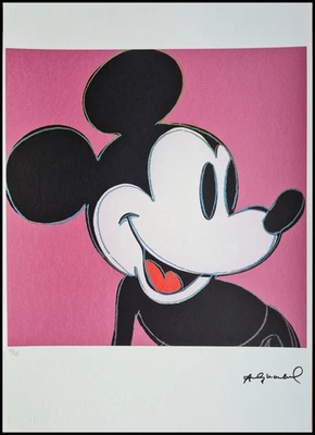 ANDY WARHOL * Mickey Mouse * signed lithograph * Kunstdruck * limited # 17/125 - Bild 1 von 4