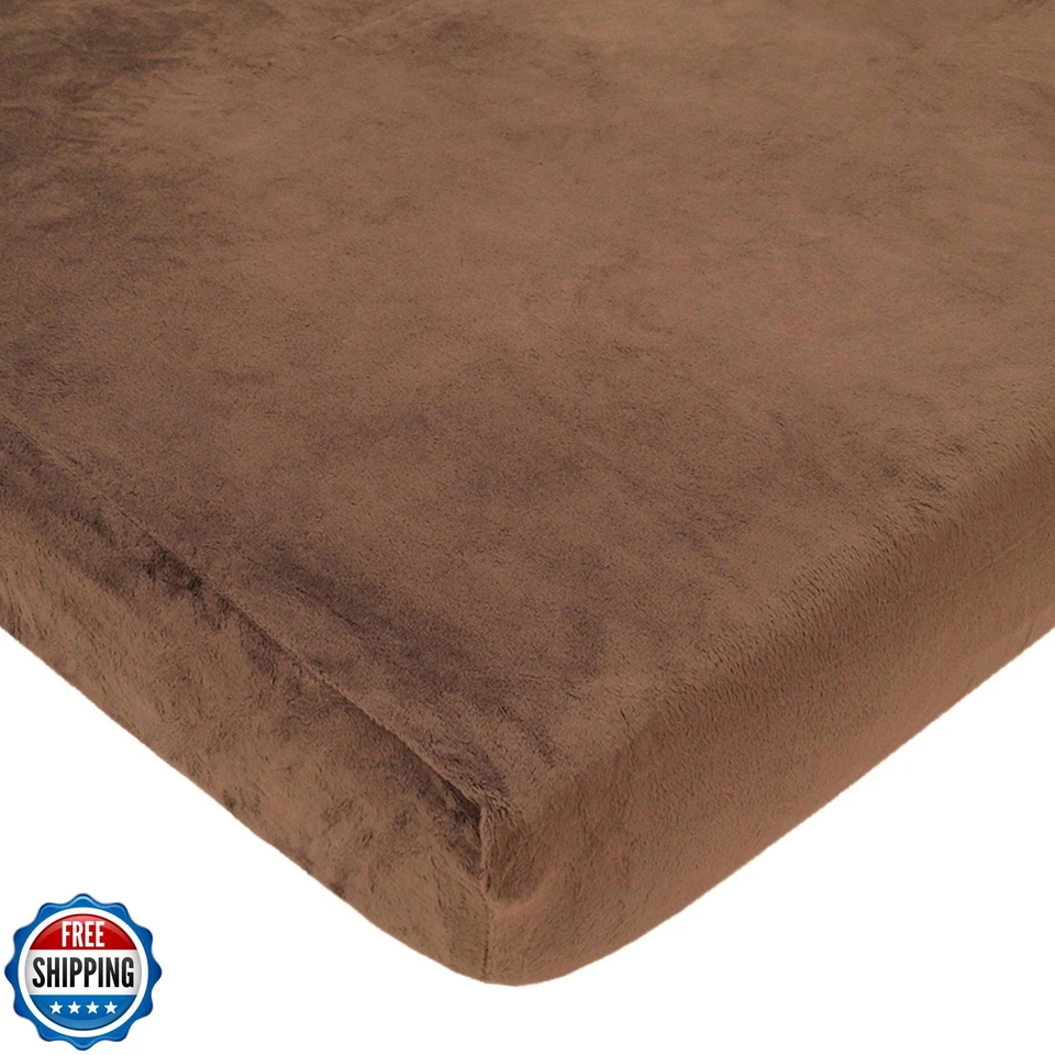 Mini sábana ajustable de chenilla suave celestial de American Baby Company 24" x 38" Foto 1 de 4