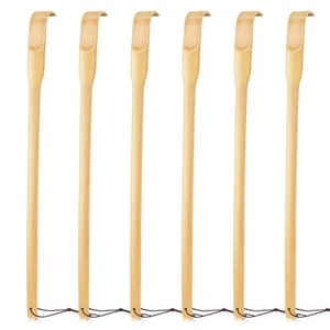 Back Scratcher, 16.5in Pack of 6, Traditional Finger-Like Bamboo Wooden Body ... - Picture 1 of 7