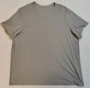 Lululemon Fundamental Tee T-Shirt Short Sleeve Mens 3XL Gray - Photo 1/5