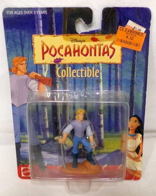 Figura Coleccionable Vintage Mattel Disney Pocahontas John Smith 3" Nueva Precintada Foto 1 de 2
