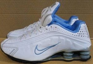 Nike Shox R4 White/Blue Vintage 2006 Womens Size 5.5 Vgc For Age Some Wear - Picture 1 of 11