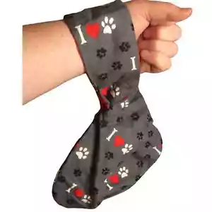 Borsa nodo piccola ""I Love My Dog"" stile giapponese borsa nodo cane che cammina - Foto 1 di 4