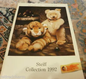 ❤STEIFF SORTIMENT Large CATALOG BOOK TEDDY BEARS & ANIMALS IDENTIFY GUIDE 1992❤ - Picture 1 of 5