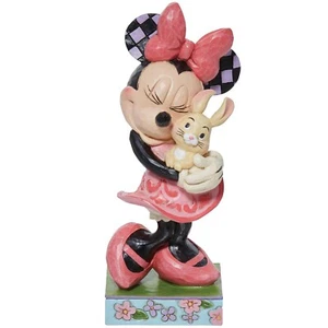Figura Jim Shore Disney Traditions Minnie Mouse abrazando conejito de Pascua 6011918 - Imagen 1 de 6