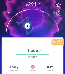 Unown Shiny - N, Registered, Pokemon Go - Afbeelding 1 van 1