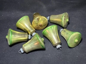 7 Vintage Mercury Glass Bell Christmas Ball Ornaments - Imagen 1 de 1