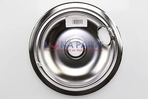 GE Hotpoint Kenmore Range 8" Chrome Drip Pan Bowl WB31K5025 WB31K5025E 345808 - Picture 1 of 2