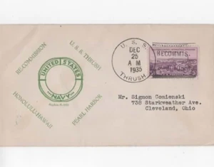 USS Thrush 1935 Re-Commission nice Philip Akeo (Aiglon A-295) cover - Picture 1 of 1