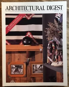 Vintage April 1989 ARCHITECTURAL DIGEST Magazine Robert Redford at Sundance - Picture 1 of 3