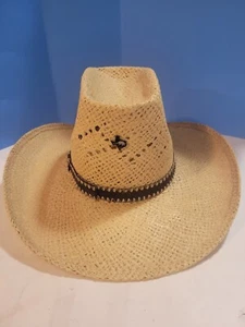 American Hat Company Bushwacker Cowboy Straw Hat Size 6 3/4 - Picture 1 of 8