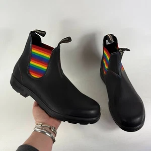 Blundstone Originals 2105 Chelsea Boots Men's 12 Black Rainbow Pull-On Shoes - Picture 1 of 10