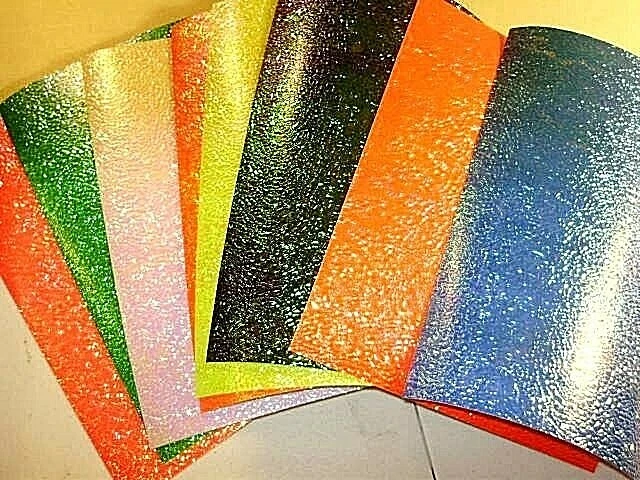 THE FISHING LURE TAPE COMPANY 12" x 8" CRUSHED PEARL CLEAR Bulk Fishing Lure Tapes In 8 Colors (CRACKED ICE)