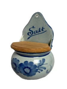 Antiker Salzkeller aus Steinzeug mit Holzdeckel - Made in Germany - Bild 1 von 5