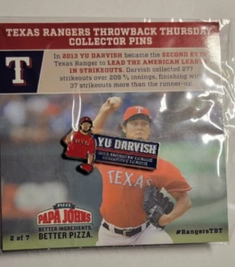 Texas Rangers Throwback Donnerstag Sammler Pin 2 von 7 ""Yu Darvish"" SO Leader - Bild 1 von 1