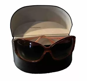 OLIVER PEOPLES TARA Brown Tortoise Pink Plastic Women's Sunglasses Made In JAPAN - Picture 1 of 10
