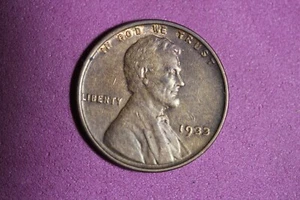 Estate Find 1933 - Lincoln Wheat Cent!! #K44350 - Picture 1 of 2