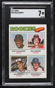 1977 Topps Catchers Gary Alexander Rick Cerone Dale Murphy #476 SGC 7 Rookie RC