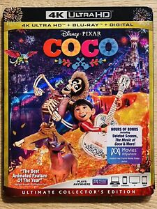 Coco (4K Ultra HD Blu-Ray WITH OOP SLIPCOVER, NO DIGITAL CODE, 2017)