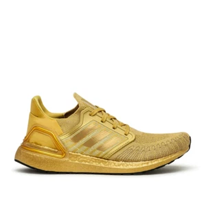 adidas Ultraboost 20 Running Shoes Size 8.5 Gold RRP £160 Brand New EG1343 - Picture 1 of 6
