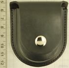 Heavy leather belt-worn pocket watch holder, in black or brown leather
