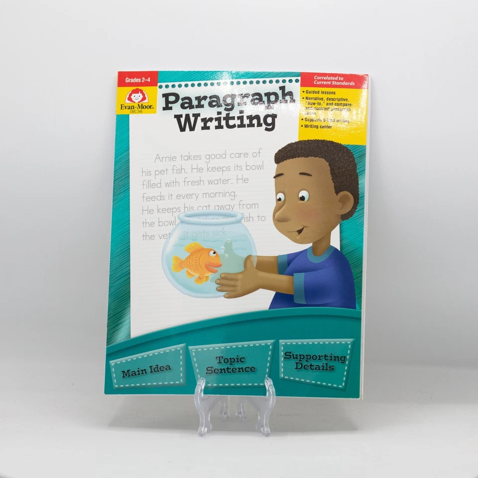 New Paragraph Writing Grades 2-4 Evan-Moor Workbook Teacher’s Resource Kids - Image 1 of 1