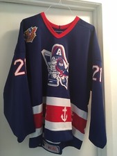 Milwaukee Admirals Tony Hrkac Authentic Pro IHL AHL Jersey 52 North Dakota Sioux