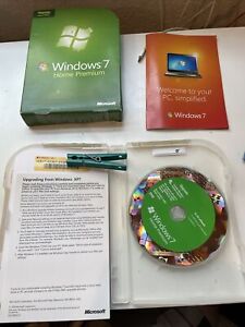 Microsoft Windows 7 Home Premium Upgrade 32 Bit & 64 Bit DVDs MS WIN Retail Box