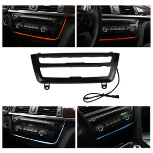 For BMW F30 F31 F34 Illuminated AC Radio Trim Ambient Light LED Strip Cover - Picture 1 of 13