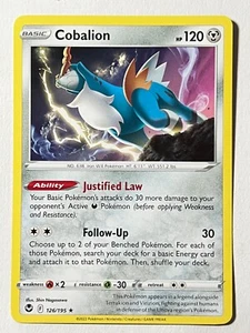 Cobalion 126/195 Non Holo Rare Silver Tempest Pokemon Pack Fresh - Picture 1 of 4