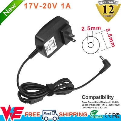 Cargador de pared para altavoz inalámbrico Bluetooth Bose Soundlink I, II, III, 1, 2, 3 Foto 1 de 4