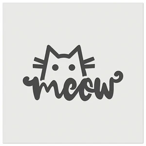 Shy Peeking Cat Meow Wall Cookie DIY Craft Reusable Stencil - Picture 1 of 10