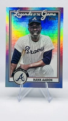 2023 Topps #LG-8 Hank Aaron Legends of the Game черная No/299 Atlanta Braves - Изображение 1 из 2