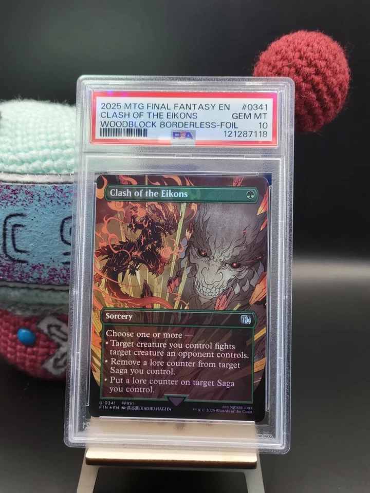 Clash of the Eikons - #341 - Borderless - Foil - Final Fantasy - FIN - PSA 10 - Image 1 of 3