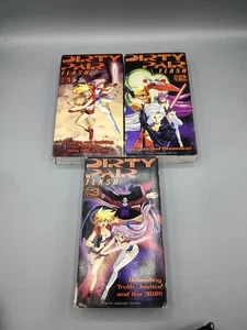 Dirty Pair Flash Act 1 2 3 VHS English Dubbed 1998 Anime Rica Matsumoto Sue Ulu - Imagen 1 de 3