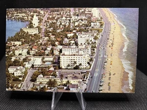 POSTCARD: Air View Of Fort Lauderdale Beach Florida X5 - Picture 1 of 2