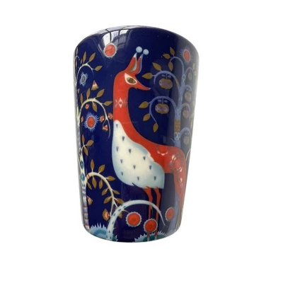 iittala Taika Coffee Mug Blue Fantasy Owls Deer Porcelain 13.5oz Cup Finland New - Image 1 of 4