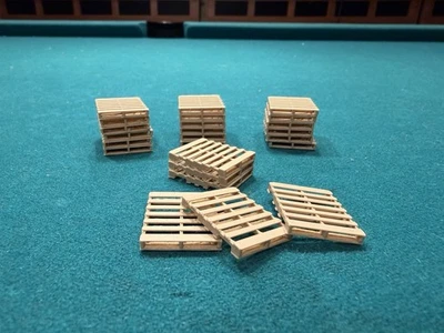 24 Pieces. O, O27, ON30 Scale Loose Pallets  48x40 Scenery Accessories. - Image 1 of 4