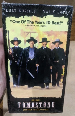 Tombstone VHS SEALED BVHV Stamp Hollywood Pictures Kurt Russell Val Kilmer VTG - Imagem 1 de 4