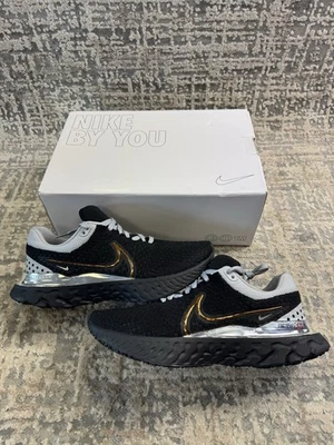 Size 10.5 - Nike React Infinity Run Flyknit 3 ID BY YOU DO7419-002 - Image 1 of 4