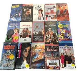 15 VHS Sealed Classic Movies Lot Star Wars Dirty Dancing Animal House Mixed - Picture 1 of 9