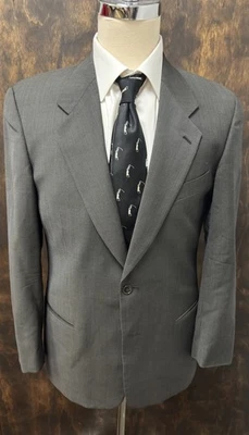 Blazer Mani By Giorgio Armani Hecho en Italia Mini Cuadros Mezcla Lana Talla 39 R Foto 1 de 4