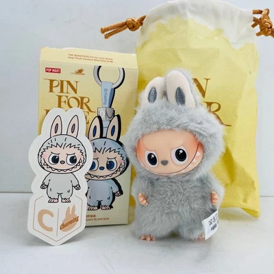 POP MART Labubu Los Monstruos Pin For Love Serie Mini Vinilo Peluche Muñeca Colgante C Foto 1 de 4