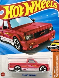 Hot Wheels 1991 GMC Syclone (slight issue) Red Square Body Hot Trucks 2025 - Picture 1 of 3