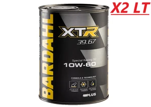 2 L Olio Bardhal XTR C60 ALTE PRESTAZIONI RACING 39.67 SAE 10W60 100% SINTETICO - Foto 1 di 3