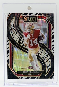 Panini Select Premier Level Zebra #173 2024 Ricky Pearsall RC SSP 49ers - Imagen 1 de 2