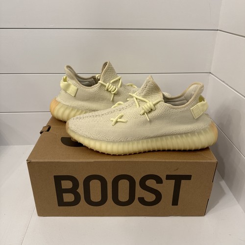 Taglia 11 5 Adidas Yeezy 350 v2 Butter 2018 F36980 autentiche *pulite*