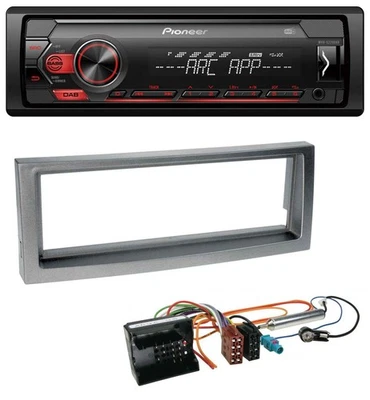 Pioneer DAB 1DIN MP3 AUX USB Autoradio für Citroen C5 Peugeot 407 ab 04 grau-met - Bild 1 von 4