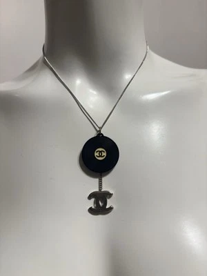 Винтажный Chanel SS2004 CC логотип запись ожерелье - Изображение 1 из 4